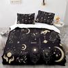Boho Sun and Moon Duvet Cover Mysterious Astrology Bedding Set Microfiber Witch Wiccan Fortune-Telling Tarot Cards Quilt Cover
