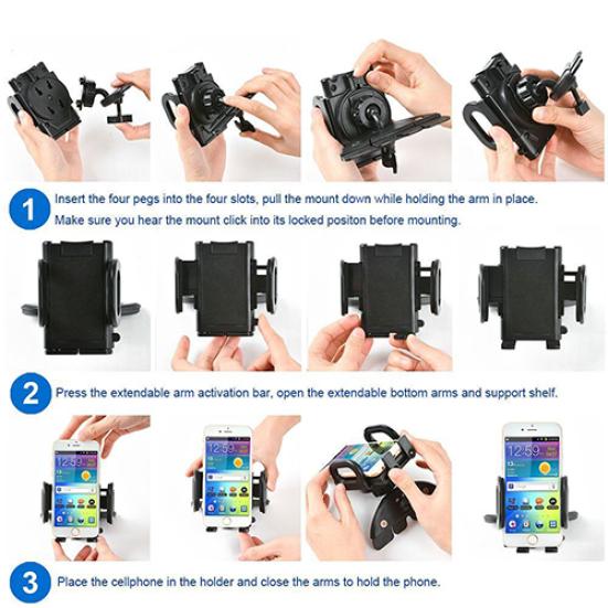 Mount Bracket Holder for iPhone Cell Phone GPS