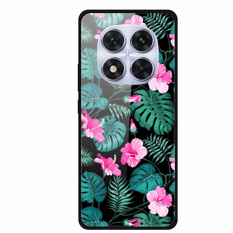 Glass Back Cover For Redmi Note 14 Note14 Pro 4G Case Tempered Glass Case For Xiaomi Redmi Note 14 Pro 5G Phone Case Soft Bumper