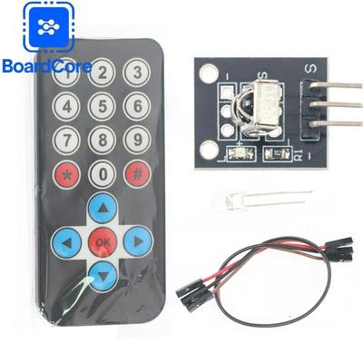 1set HX1838 IR Remote Control Module Kit Wireless IR Receiver Module HX1838  Kit Smart Electronics for Arduino Raspberry Pi