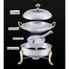 2.5L/3L Stainless Steel Buffet Serving Tray Set Food Tray Chafing Dish Soup Warmer Tray Set New