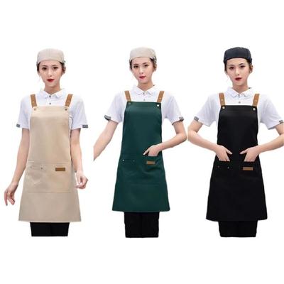 Industrial Restaurant Apron With Water Resistant Coating Enhances Airflows Design Cooking Bib Apron For Hot Environment