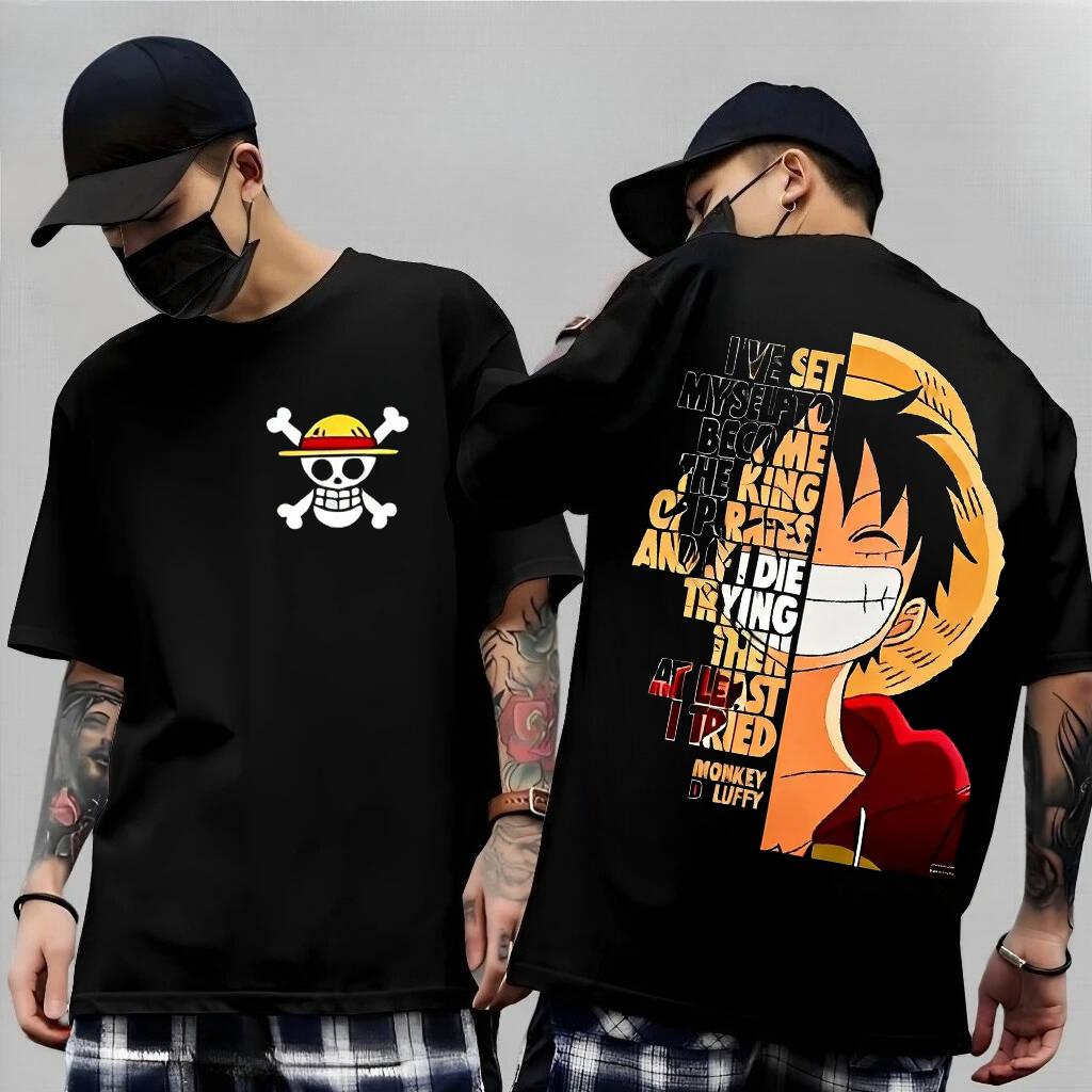 One Piece Japanese Anime Printed Unisexs TShirt Roronoa Zoro Boy Childrens Harajuku Short Sleeve Kids Luffy Tshirt Clothing