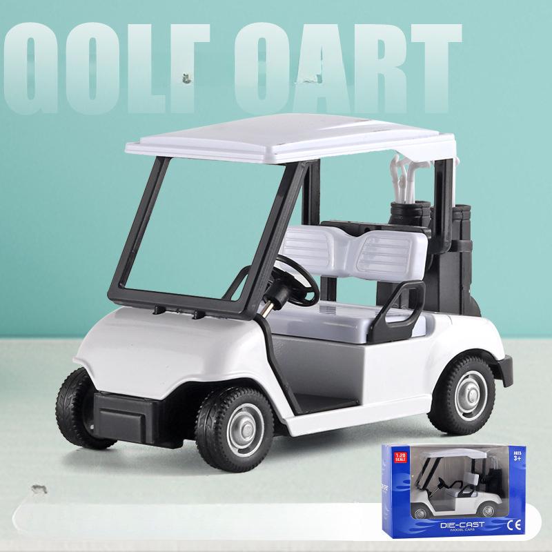 Modello di Golf Cart in Lega Scala 1/20 Giocattoli Modello di Auto in Metallo Diecast Alta Simulazione Veicolo Giocattolo a Retrazione Collezione Regalo di Compleanno per Ragazzo