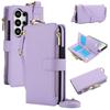 Zipper Wallet Case for Samsung Galaxy S26 Ultra/S26 Plus/S26 with RFID Credit Card Holder,Flip PU Leather Folio Shockproof Cover