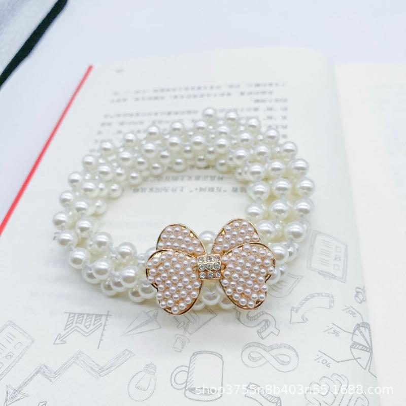 Mei Women's Pearl Waist Chain - Perfect for Dresses, Summer Casual Style, Rhinestone Embellished, Elastic Waistband