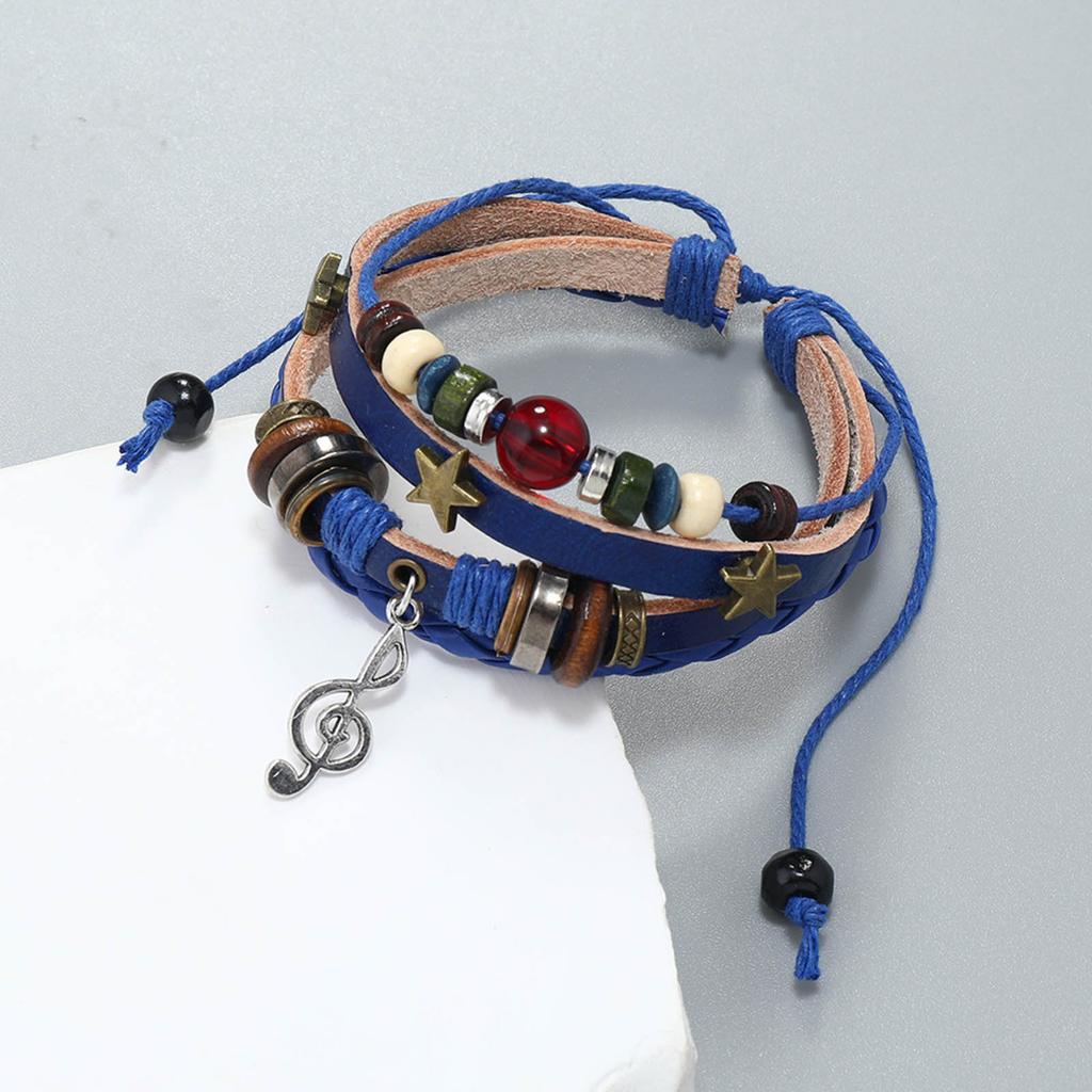 Elegant Leather Wrap Bracelets for Women Bohomian Multi-Layer Beads Cuff Bracelet Jewelry Gift Personalized Accessory