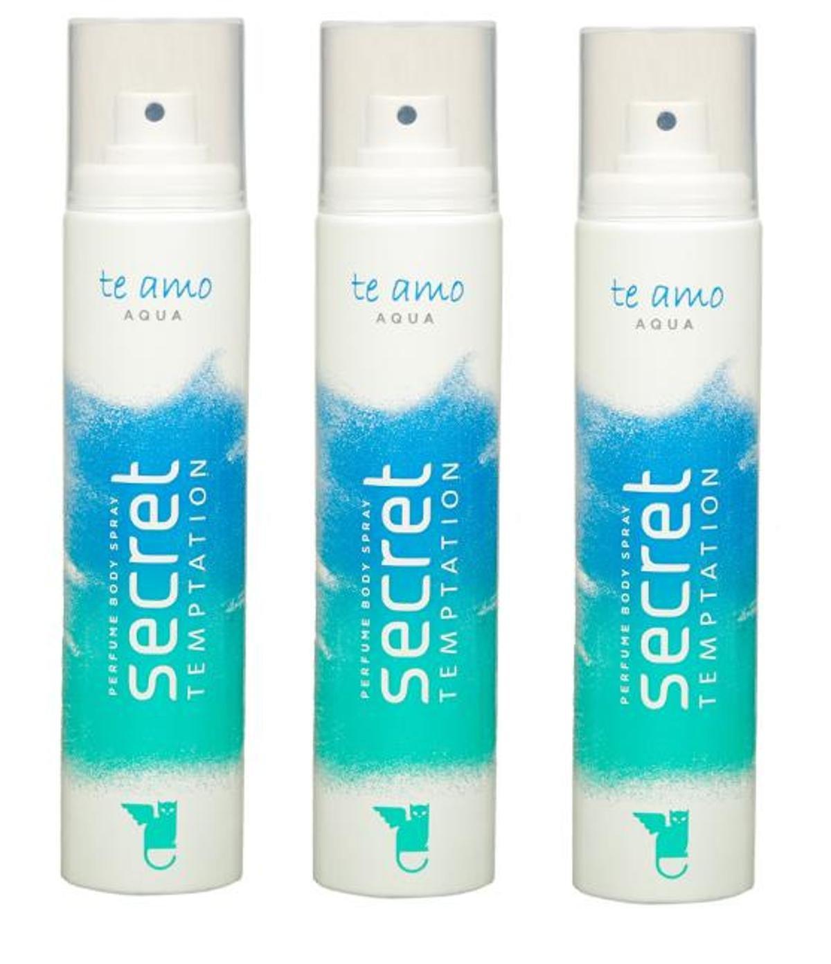 

Secret Temptation Te Amo Aqua Perfume Body Spray For Women Pack Of 3 120 ml Each Long Lasting Fresh Floral Fragrance
