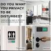7''x2'' Magnetic Privacy Indicator, Do Not Disturb Sign for Office, Vacant Occupied Slider for Bathroom Door, Welcome Please Knock, with Adhesive