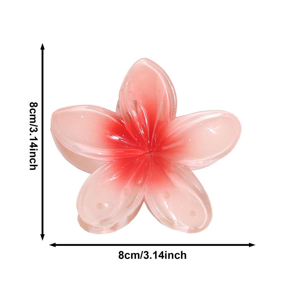 Hawaiian Flower Hair Claw Clips Large Claw for Thick/Thin Hairpins for Women Girls Barrettes Beach Summer Hair Accessories Gifts