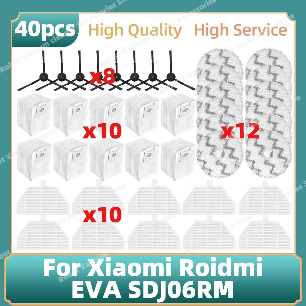 Compatible For Xiaomi Roidmi EVA SDJ06RM Parts Side Brush Hepa Filter Mop Cloth Rag Replacement Accessories