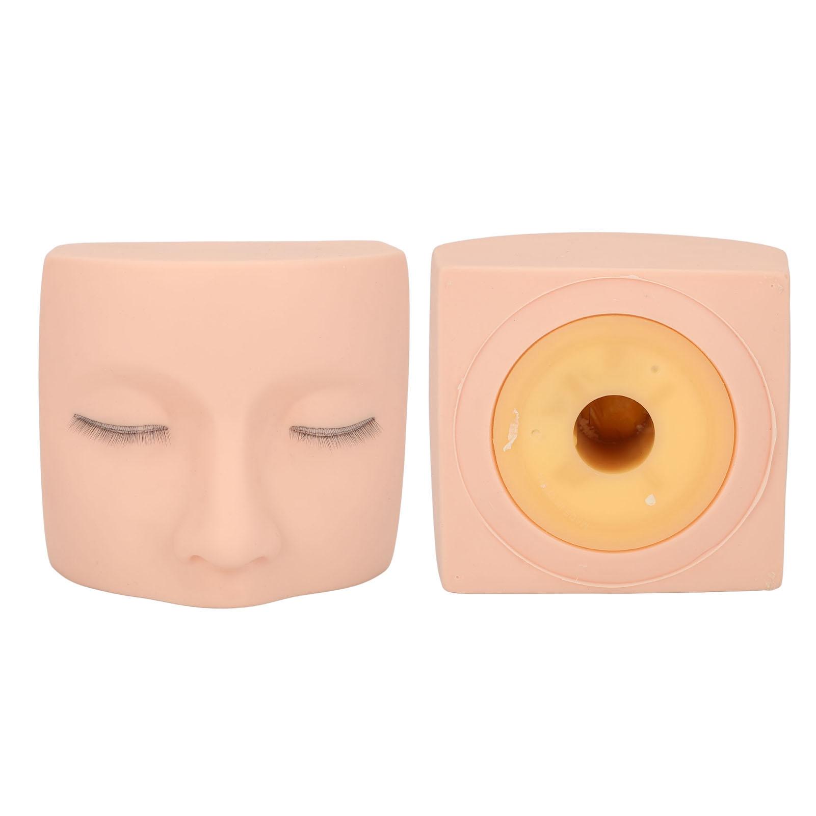 

Манекен для наращивания ресниц ПВХ Реалистичный Удобный на ощупь Многоразовый Практичный Голова манекена