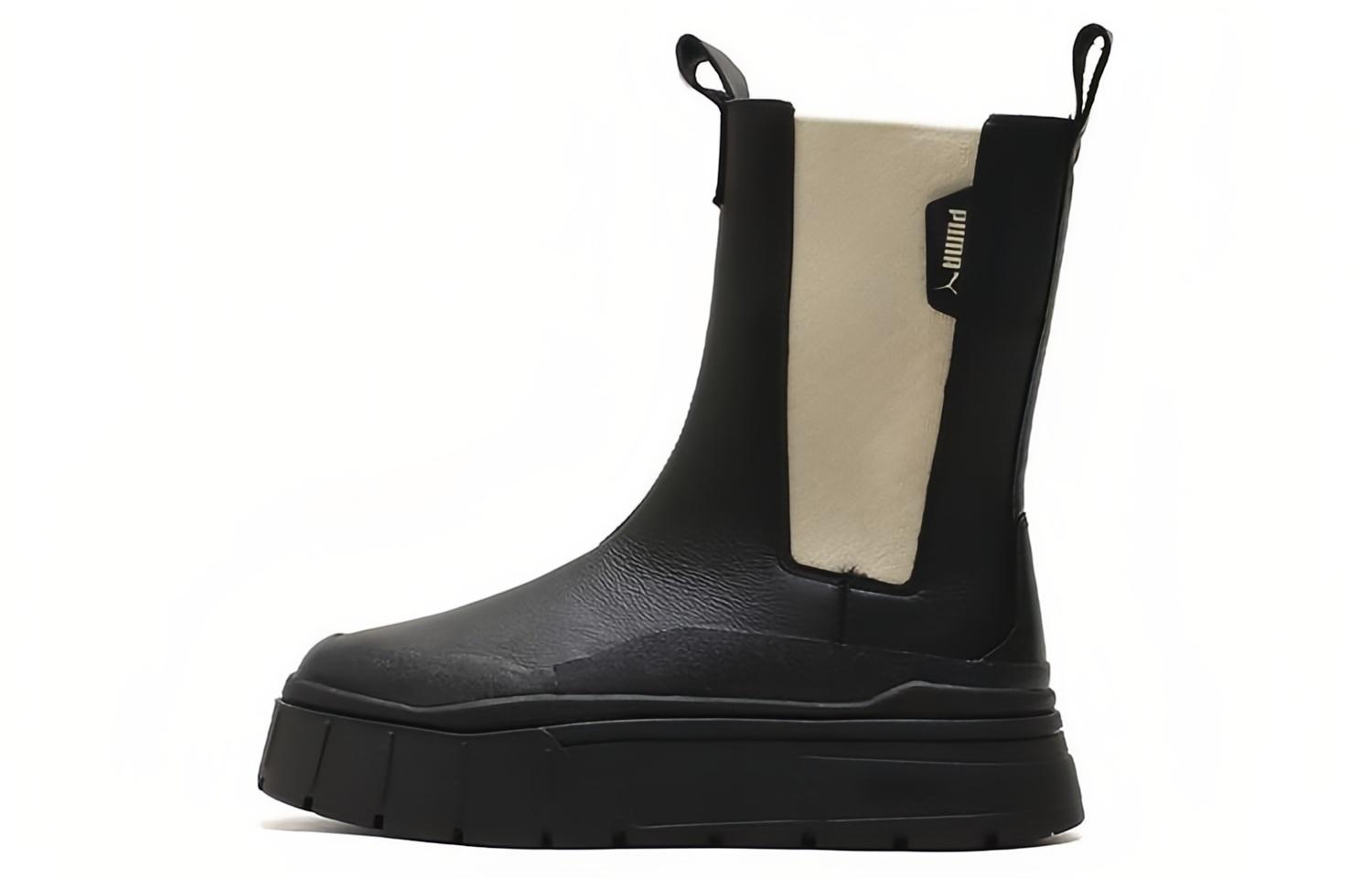 Puma Women s Mayze Stack Chelsea Boot Black 386272-03 37.5
