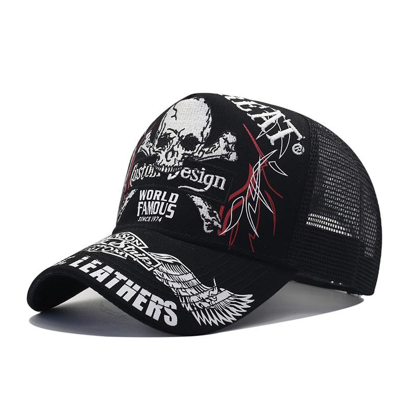 European and American soul rider wings mesh American locomotive cap truck driver hat breathable baseball cap