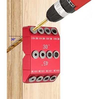 30/45/90 Degree Drill Guide Jig Multi-Angle Aluminum Alloy Hole Puncher Vertical Doweling Template DIY Carpentry Tools