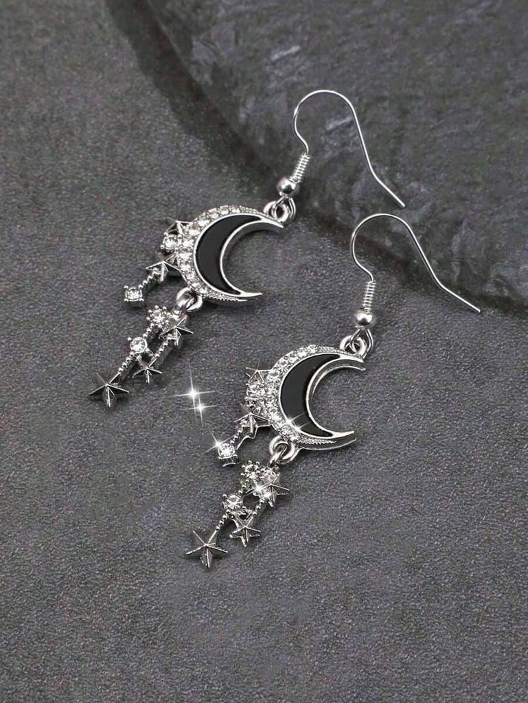 Gothic Crescent-Shaped Earrings Are Suitable For Women To Wear Every Day, Or To Attend Parties And Banquets