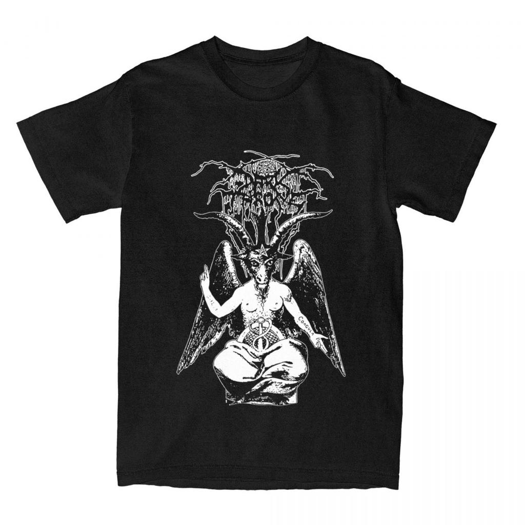 Darkthrone Band Death Metal Accessories Shirt for Men Women Vintage Pure Cotton Tee Shirt O Neck Short Sleeve Plus Size Clothes
