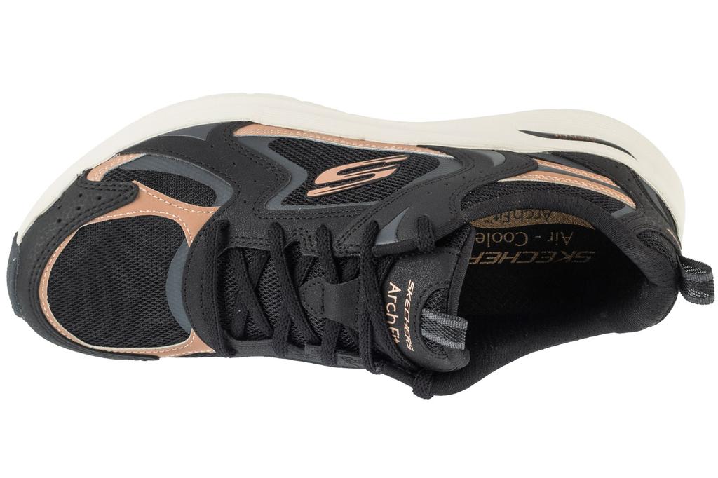 Skechers Arch Fit 2.0 - Vintage Luxe, Schwarze Damen-Sneaker