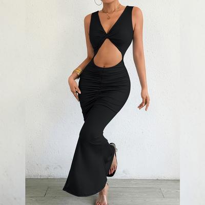 Women's Fall/Winter Fashion New Arrival Maxi Dress - European Slim-Fit, Bodycon Mermaid Silhouette Sexy Style