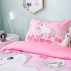 3PC Love Unicorn Powder Duvet Cover 100% Polyester Fiber Digital Printing 1Duvet Cover 2Pillowcases Home Decor Four Seasons