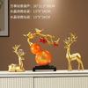 Resin Deer Gourd Home Decor Set Living Room Entryway TV Cabinet Shelf Modern Chinese Style Ornament Gift
