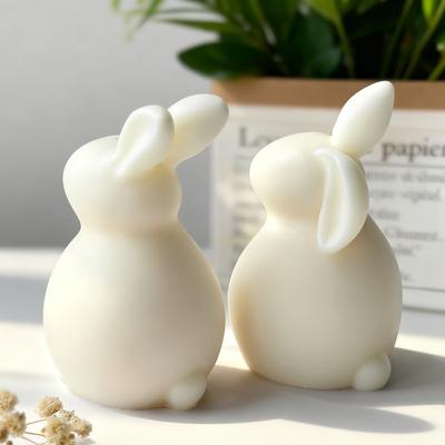 DIY Easter Bunny Aroma Candle Silicone Mold Handmade Soap Cartoon Rabbit Molds Home Decor Crafts Resin Gypsum Mould