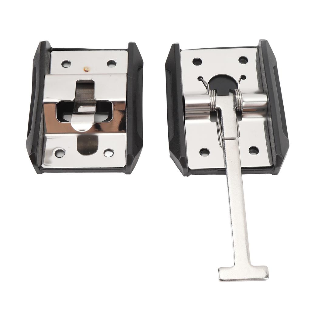 RV Trailer Door Holder Stainless Steel T Style Entry Door Catch Exterior Door Hold Hook and Keeper for Campervan