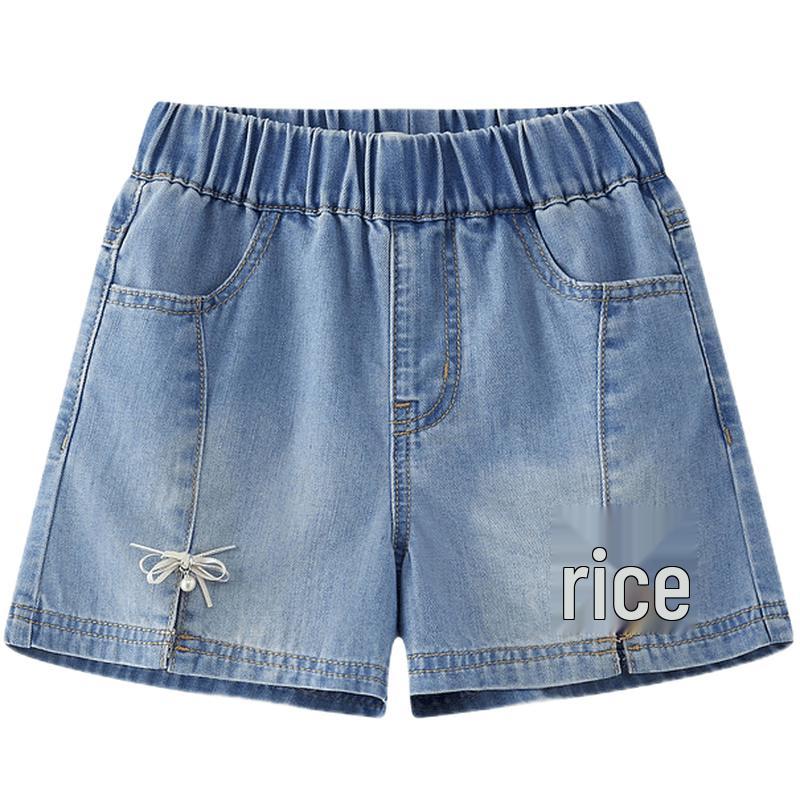 MQD Girls  Bow Denim Casual Shorts 160cm