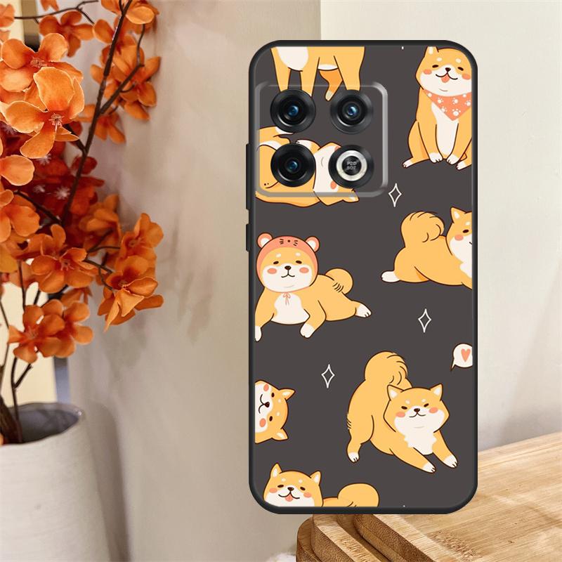 Cute Shiba Inu Funda For OnePlus 13 13R 12 12R 11 10 Pro 8T 10T OnePlus Nord 4 CE 2 3 Lite N30 N20 N10 Case