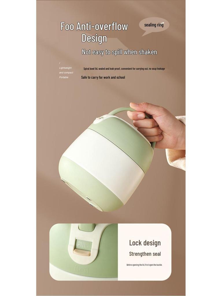 304 Roestvrij Staal Geïsoleerde Dubbelwandige Bento Lunchbox voor Kantoorpersoneel