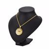 Egyptian The Eye of Horus Pendant Necklace for Women/Men Gold Color Stainless Steel Egypt Charm Round Jewelry Gift