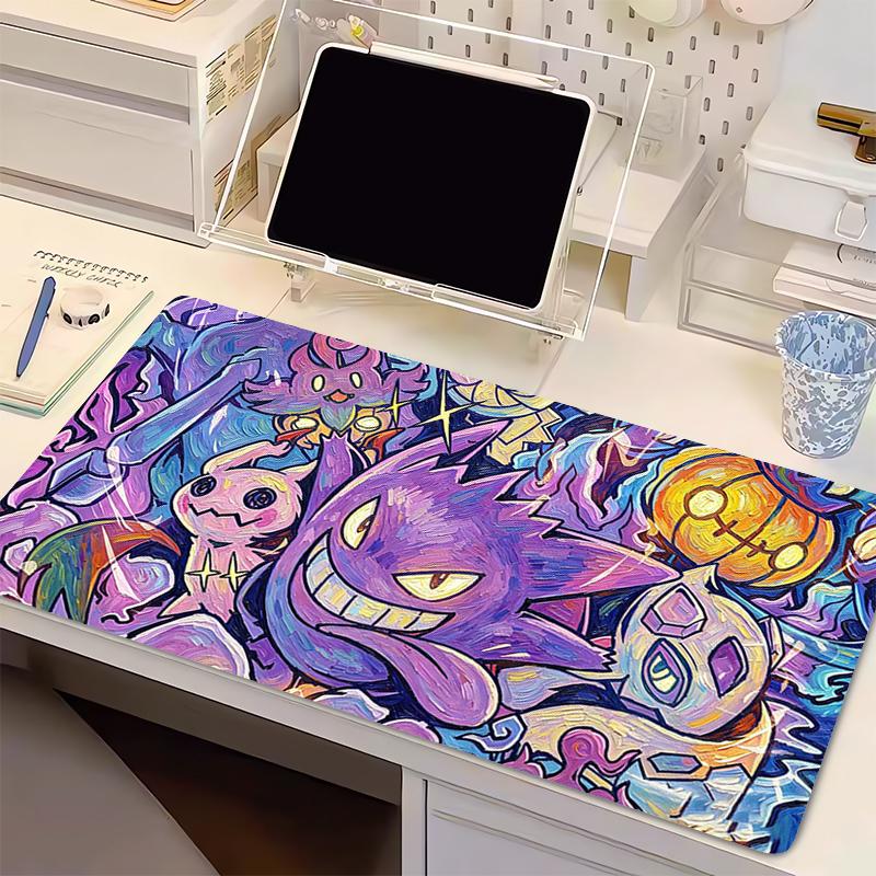 Tappetino Mouse Anime Caldo Pokemon Gengar Gamer Accessori Gaming Tappetino Tastiera Varmilo Tappetino Scrivania Computer Mousepad in Gomma Decorazione Desktop