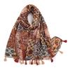 Big Size Tassel Shawl Breathable Muslim Headband Casual Beach Long Scarf  For Woman Fashion