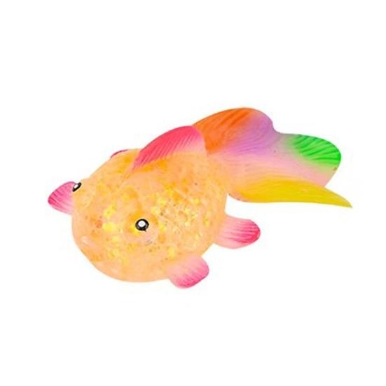 Klarer Goldfisch Quetschspielzeug Stressabbau Glitzer Mehrfarbiger Schwanzfisch Stress Zuckerball Sensorisches Spielzeug Weich Dekompression Fidget Spielzeug