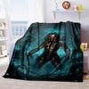 1PC Predator Alien Warrior Plush Blanket Soft Comfortable All Seasons Suitable Sofa Office Travel Home Gift Idea