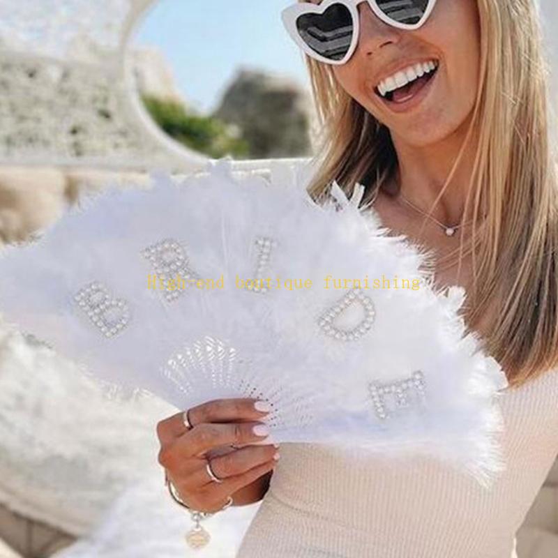  Beautiful Handmade Fan Wedding Fan Elegant Bridal Hand Fan with
