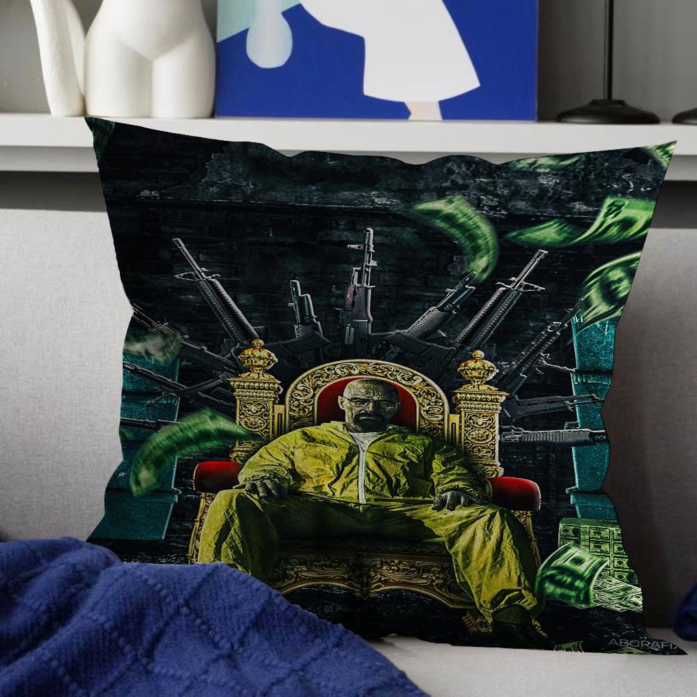 Breaking Bad Movie Office Cushion Pillowcase Car Cushion Cover45X45CM Lumbar Pillowcase Sofa Pillowcover