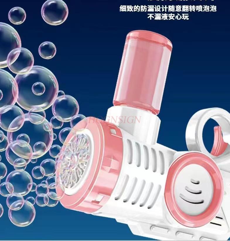 Bubble Gun 15 Hole Children'S Toy Oversized Electric Automatic Bubble Blowing Gift