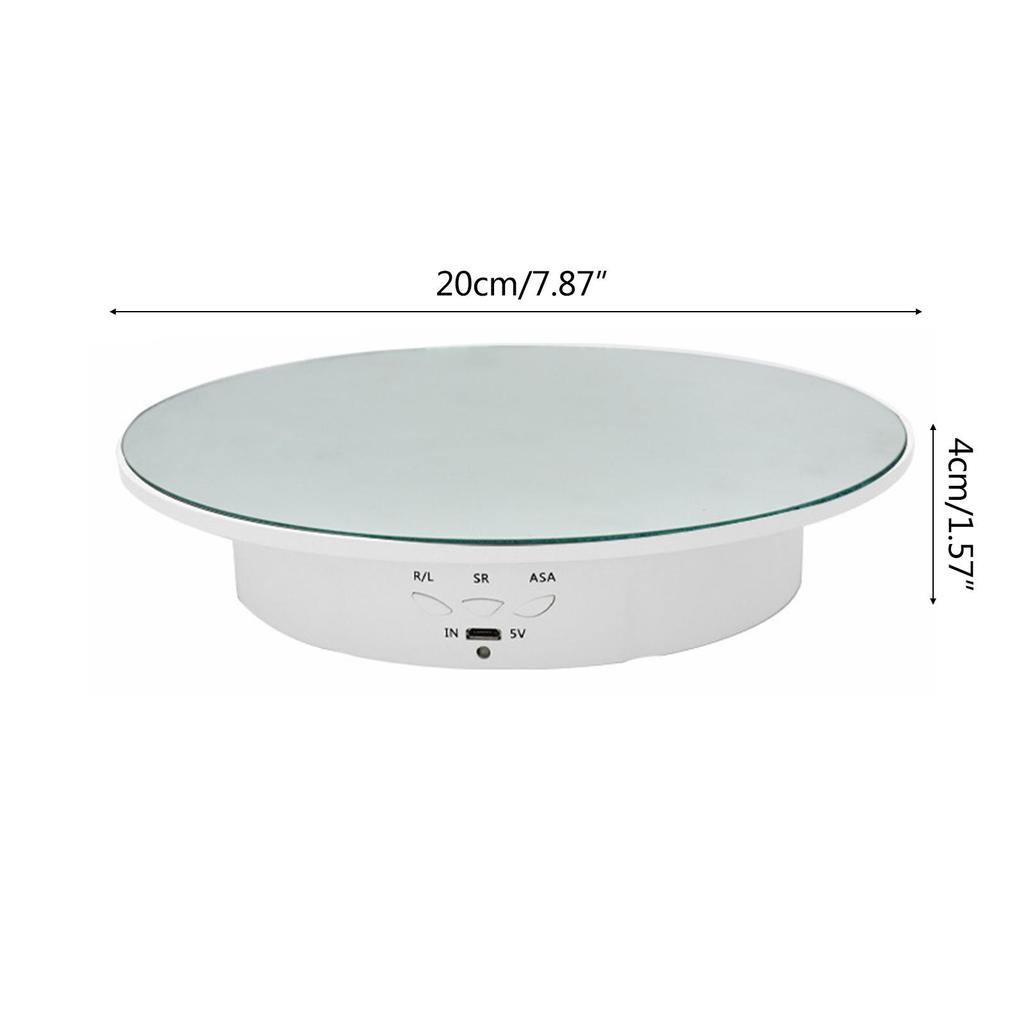 Supporto Display Rotante Elettrico a 3 Velocità Scaffale portaoggetti per Torta Dessert Gioielli Espositori