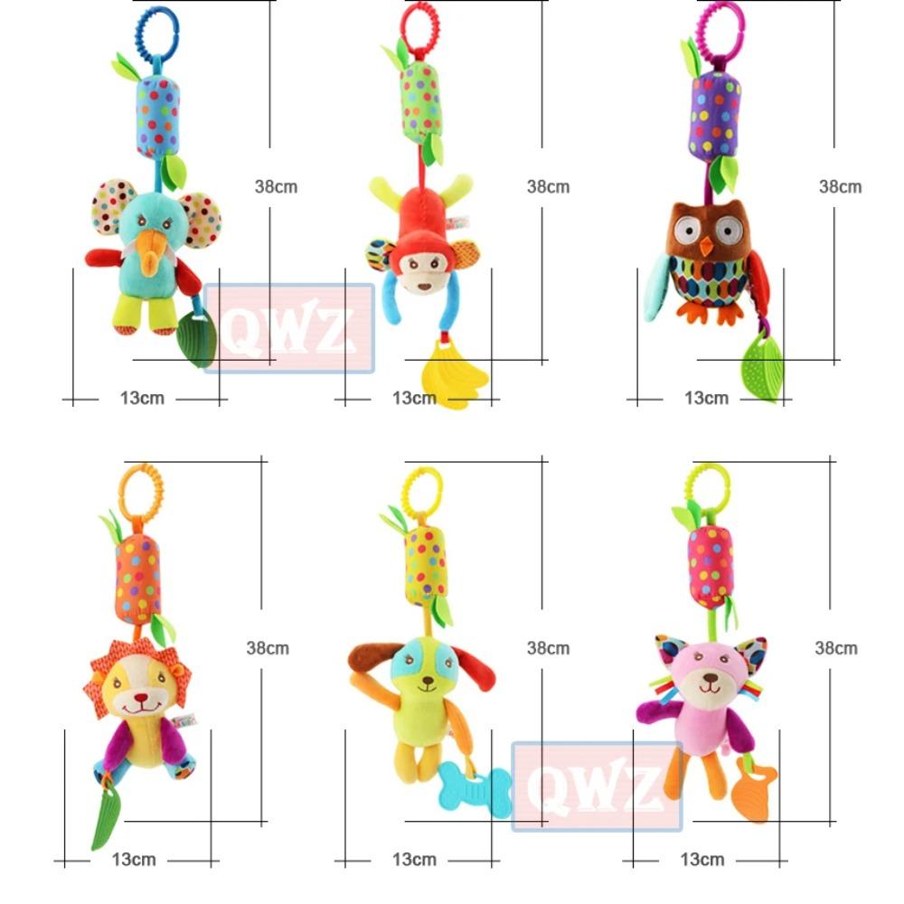 Newborn Baby Plush Stroller Toys Baby Rattles Mobiles Cartoon Animal Hanging Bell Educational Baby Toys 0-12 Months Speelgoed