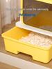 Sand Cat Enclosed Litter Box with Anti-Carry Top Entry and Odor Control for Kittens