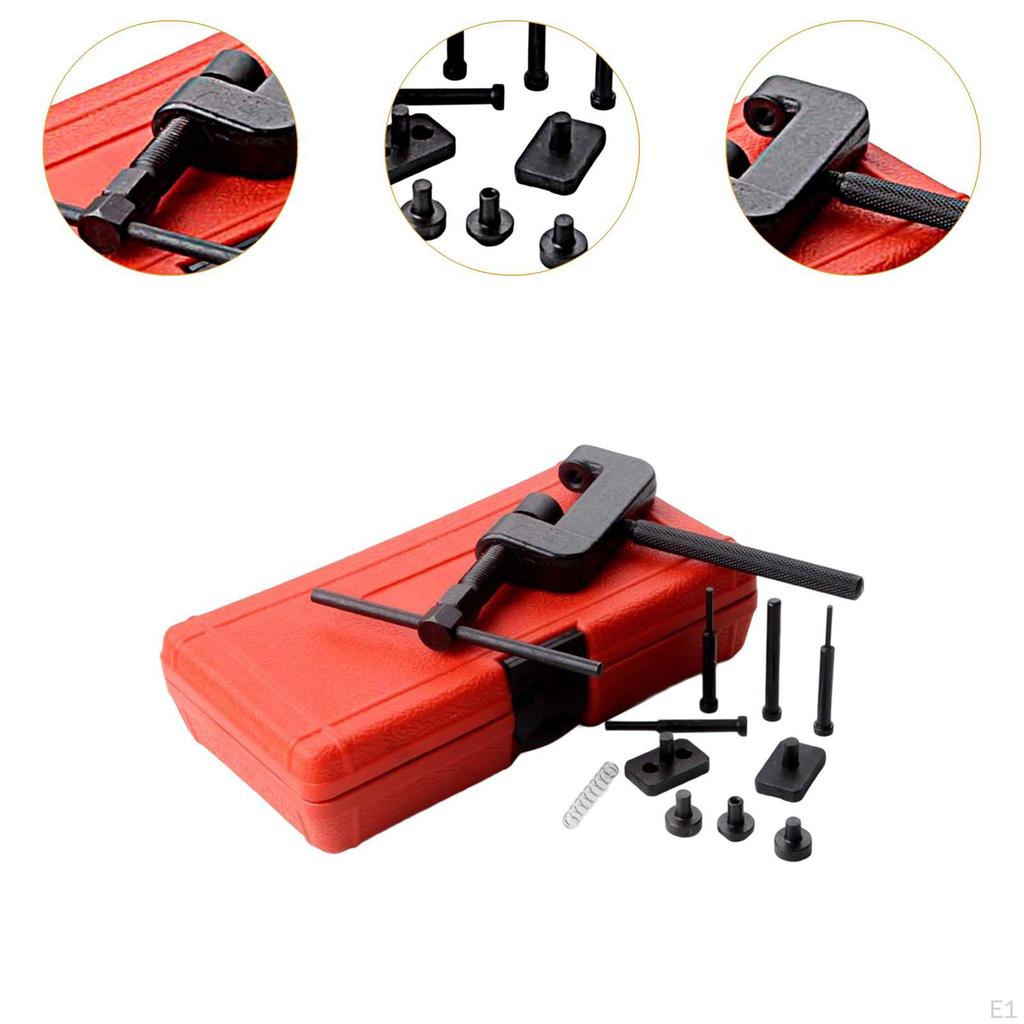 Motorcycle Chain Breaker Tool Set,Chain Link Removal Sturdy Chains Splitter with Carrying Case for