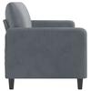 Vidaxl Sofa 3-Osobowa, Ciemnoszara, 180 Cm, Obita Aksamitem