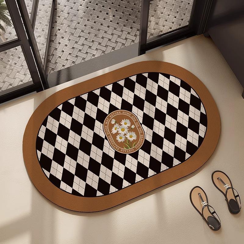 American diatom mud floor mat bathroom mat absorbent foot mat toilet toilet quick drying non-slip door mat carpet dirt-resistant