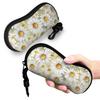 Lovely Cartoon Glasses Case Daisy Flower Merchandise  Zipper  Eyewear Storage Box Ins Style Glasses Box
