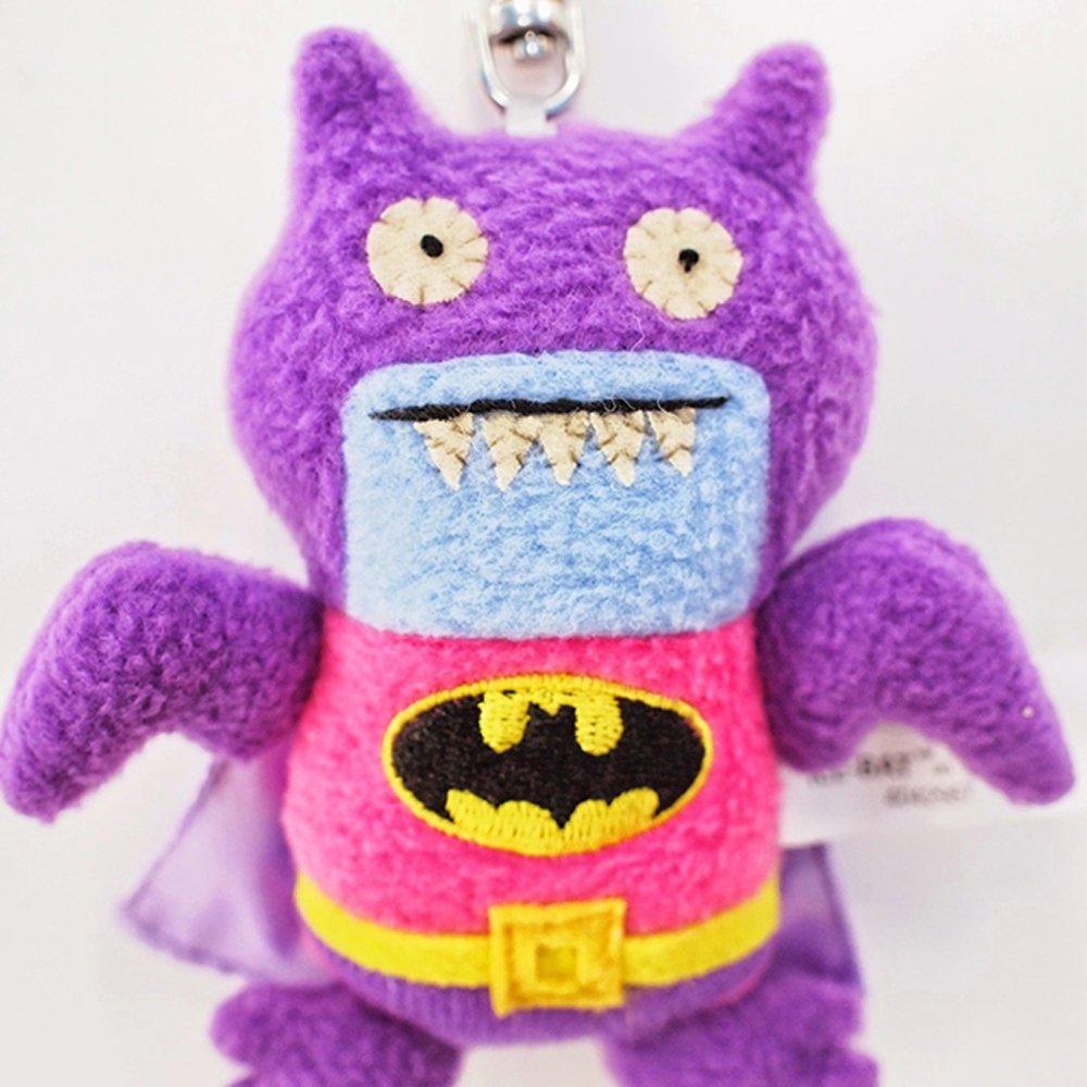 GUND UGLYDOLL Batman Keychain Pink Purple 4042987