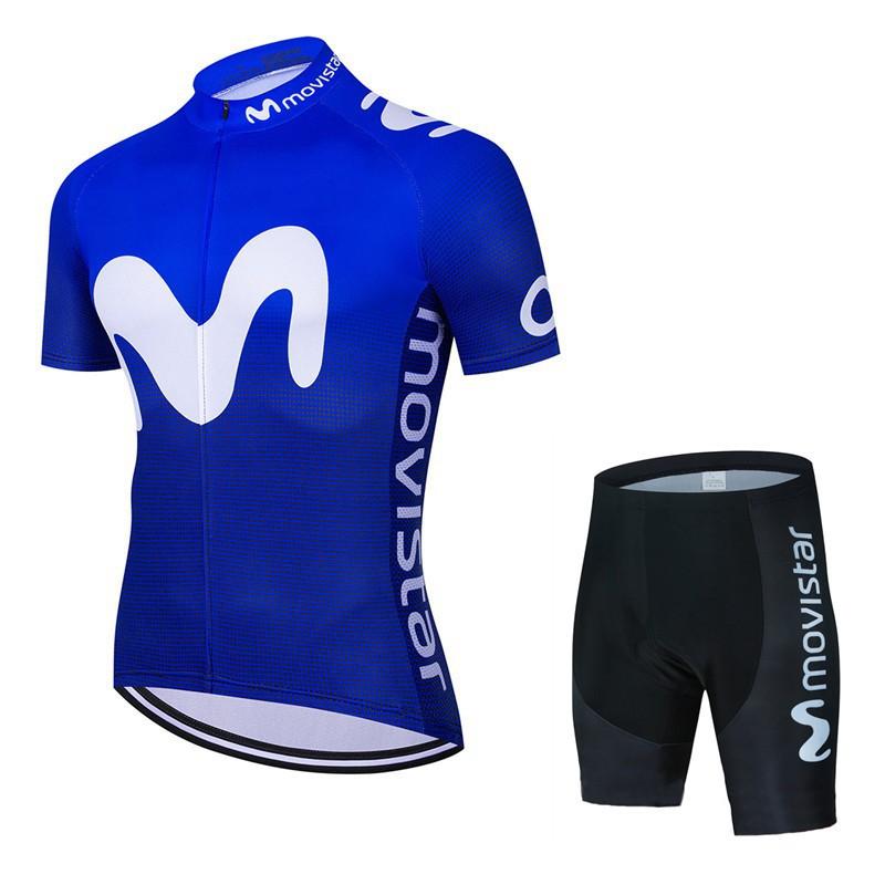 

Movistar UV Resistant Cycling Suit Breathable Sports Mountain Bike Men s 4XL