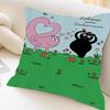 Poster B-Barbapa-pa Cartoon Stitch Lucky Dragon Pillow Cover Sofa Cushion Cover Home Room Decoration Children Gift
