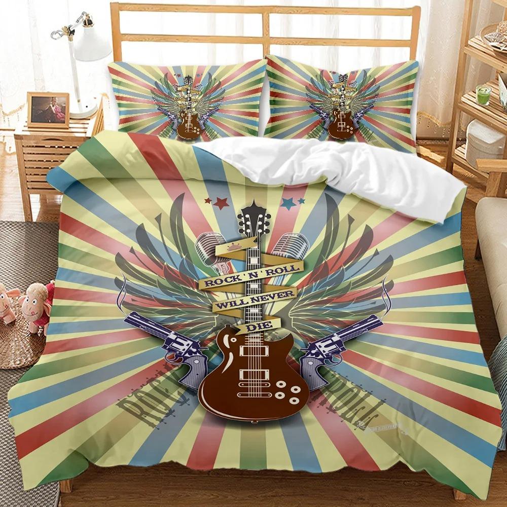 Skull Duvet Cover 3D Skeleton Floral Skull Pattern Printed Bedding Duvet Cover, Lightweight Microfiber Gothic Bedding Queen Size