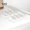 Durable Stainless Steel Soap Holder Holder, Drain Tray, Wave Shaped 2-3 Dual Sided Tray Soaps Sponge Organizer for Bathroom Shower Kitchen Countertops